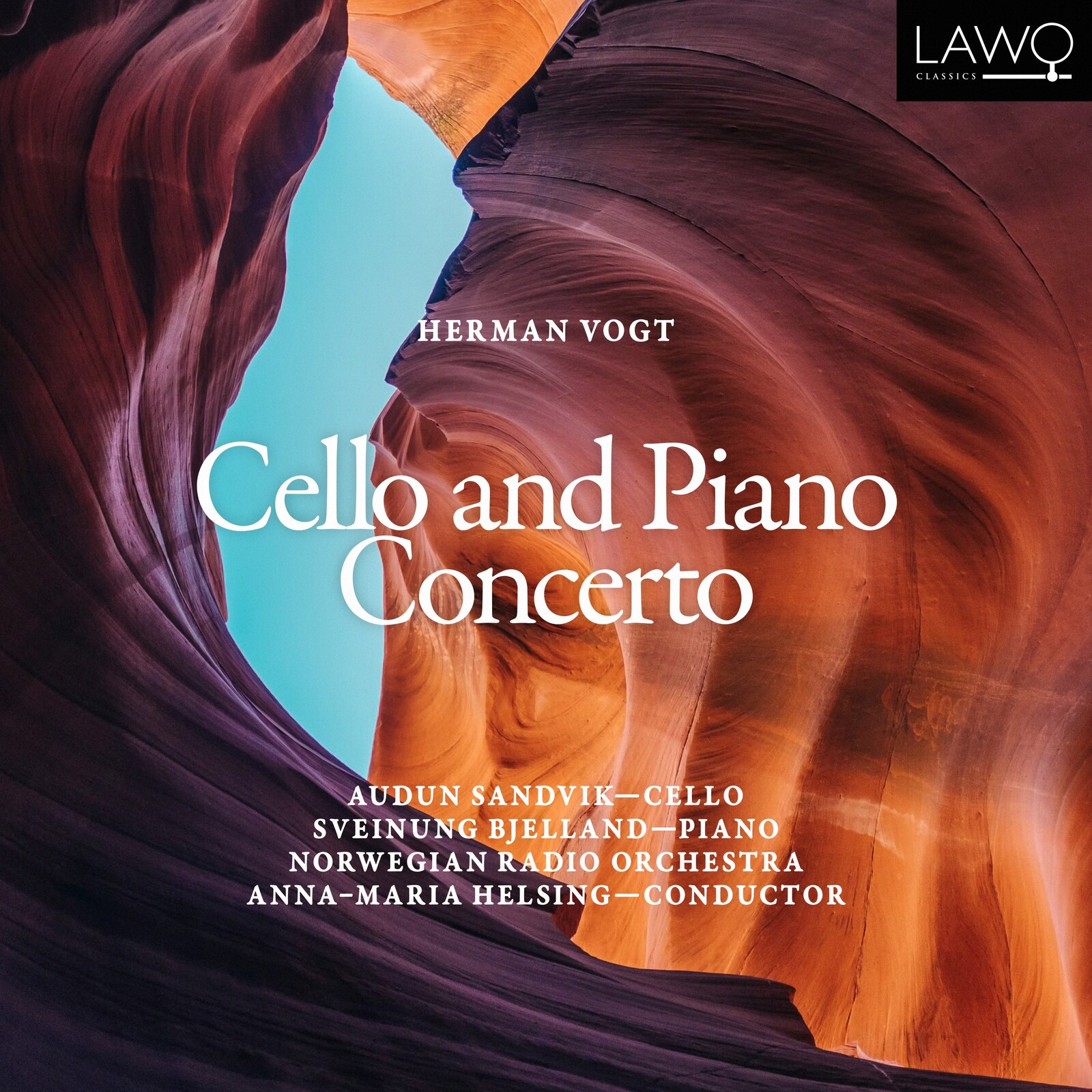 Picture of Audun Sandvik, Sveinung Bjelland, Norwegian Radio Orchestra, Anna-Maria Helsing - Herman Vogt: Cello and Piano concertos