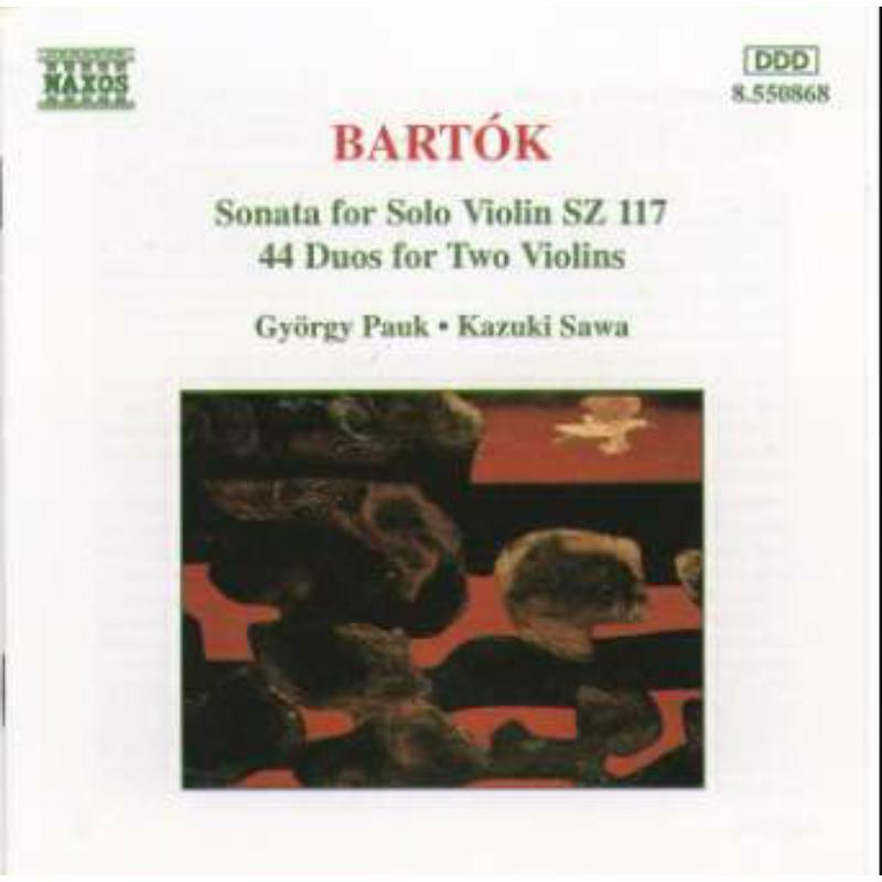 Picture of Gyorgy P - BARTOK: Violin Sonata, Sz. 117 / 44 Violin Duos, Sz. 98