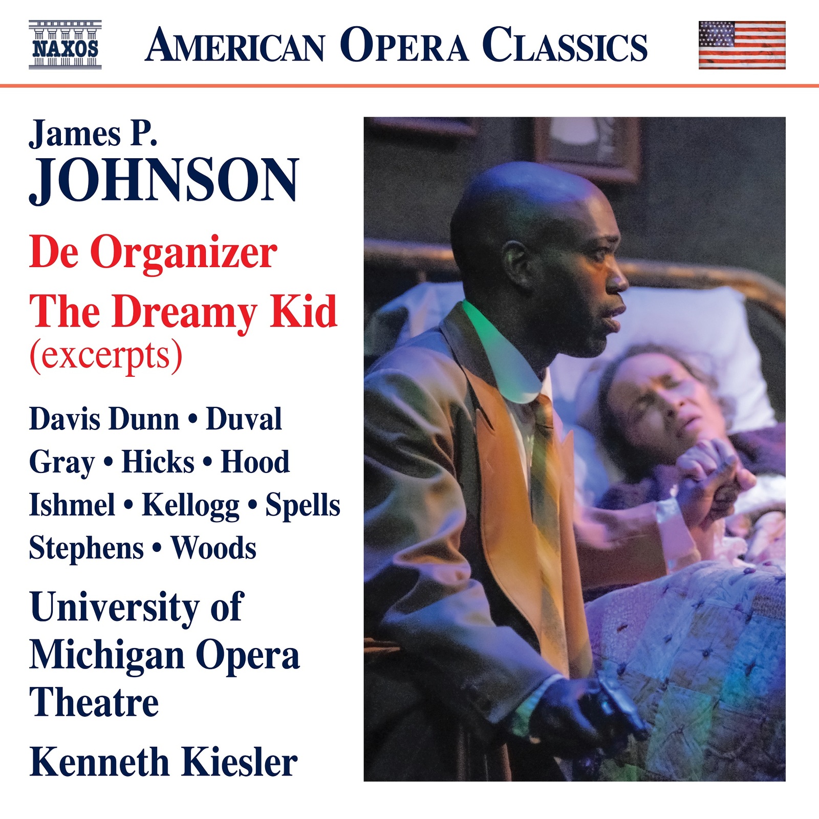 Picture of University of Michigan Opera Theatre and Symphony Orchestra; Rabihah Davis Dunn; Olivia Duval; Lori Celeste Hicks; Elizabeth Gray; Monique Spells; Emery Stephens; Lonel Woods; Darnell Ishmel; Branden C.S. Hood; Kenneth Kellogg; Kenneth Kiesler - James P. Johnson: De Organizer; The Dreamy Kid (excerpts)