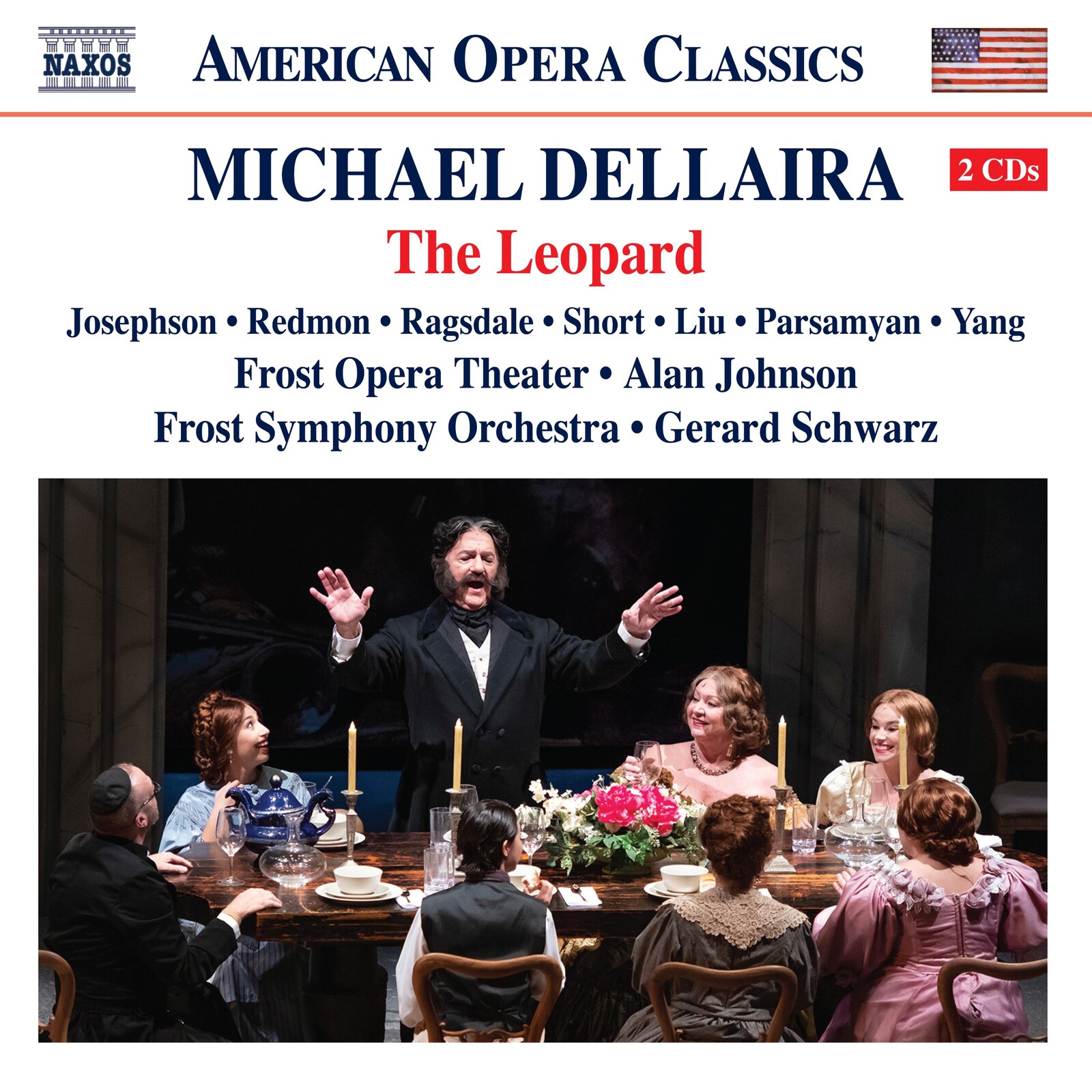 Picture of Yaqi Yang; Margarita Parsamyan; Robynne Redmon; Minghao Liu; Frank Ragsdale; Kim Josephson; Kevin Short; Frost Opera Theater; Frost Symphony Orchestra; Gerard Schwarz; Alan Johnson - Michael Dellaira: The Leopard