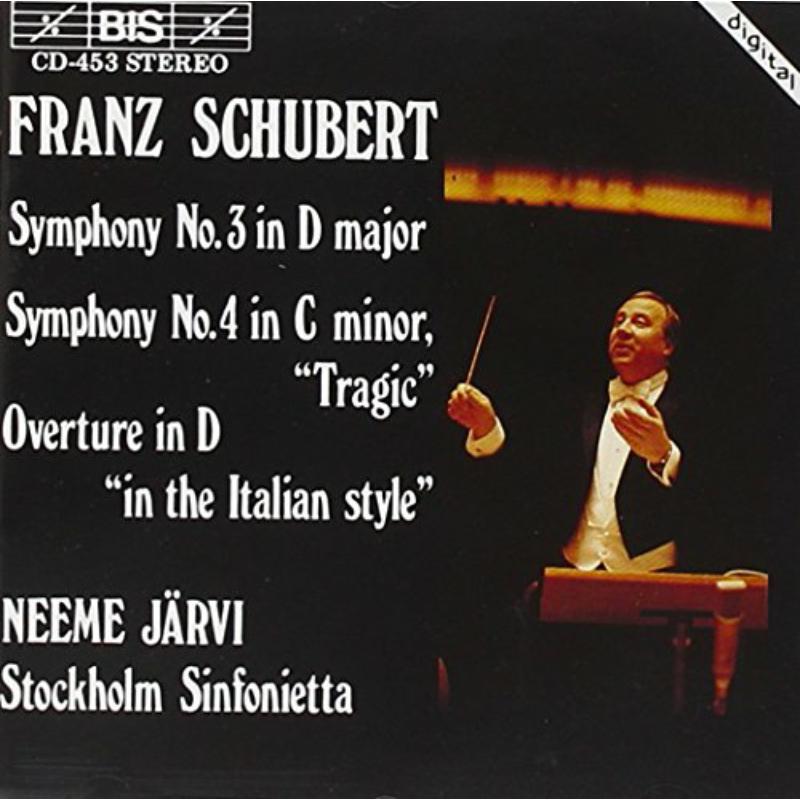 Picture of Stockholm Sinfonietta - Schubert: Symphonies 3 4, Overture in the Italian Style