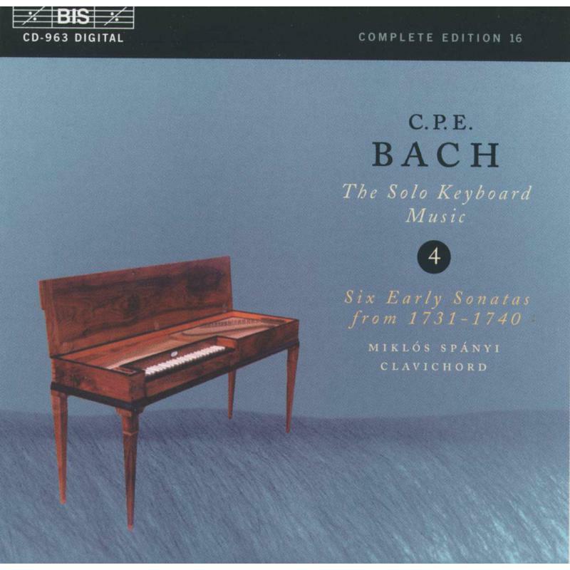 Picture of Spanyi, Miklos - CPE Bach: The Solo Keyboard Music, Vol 4 - Six Early Sonatas from 1731-1740