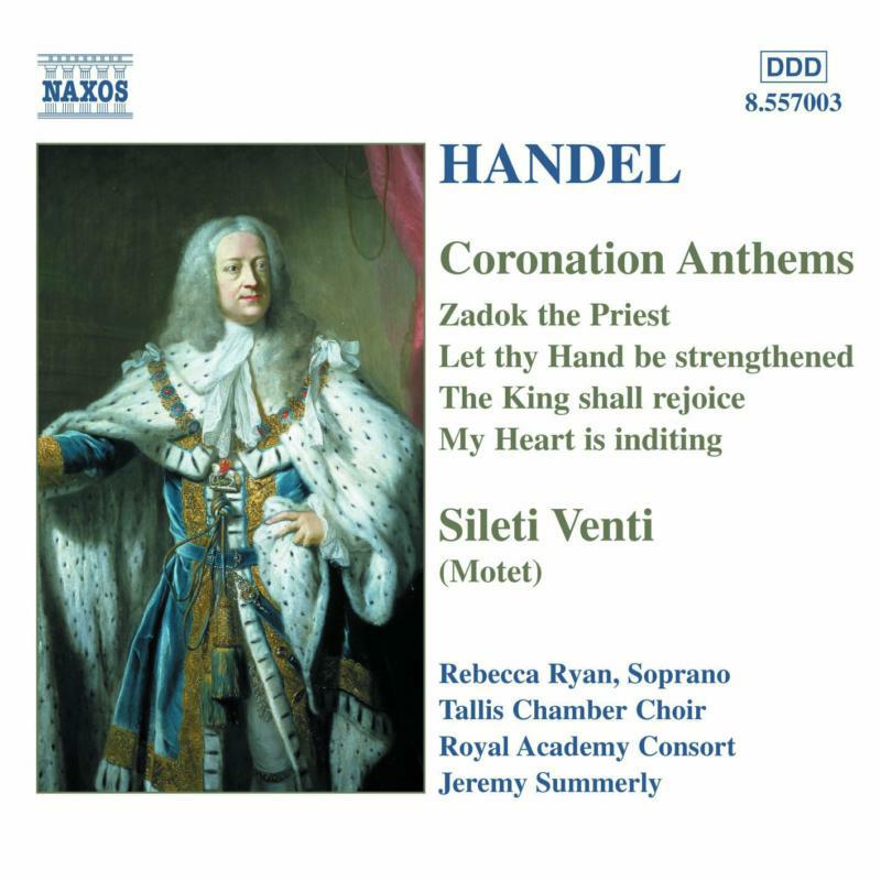 Picture of Ryan:R Ac Consort:Tallis Cc - HANDEL: Coronation Anthems / Silete Venti