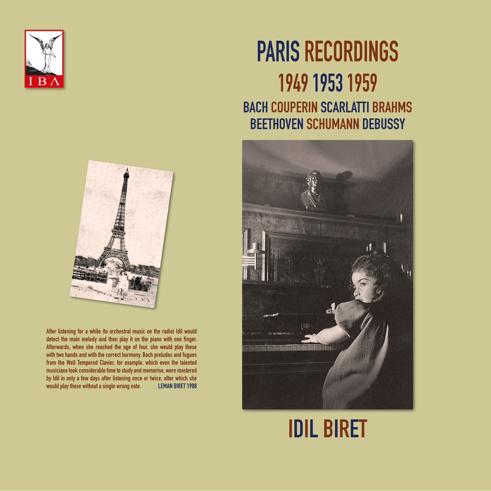 Picture of Idil Biret - Idil Biret: Paris Recordings 1949, 1953, 1959 (Bach; Couperin; Scarlatti; Brahms; Beethoven; Schumann; Debussy)