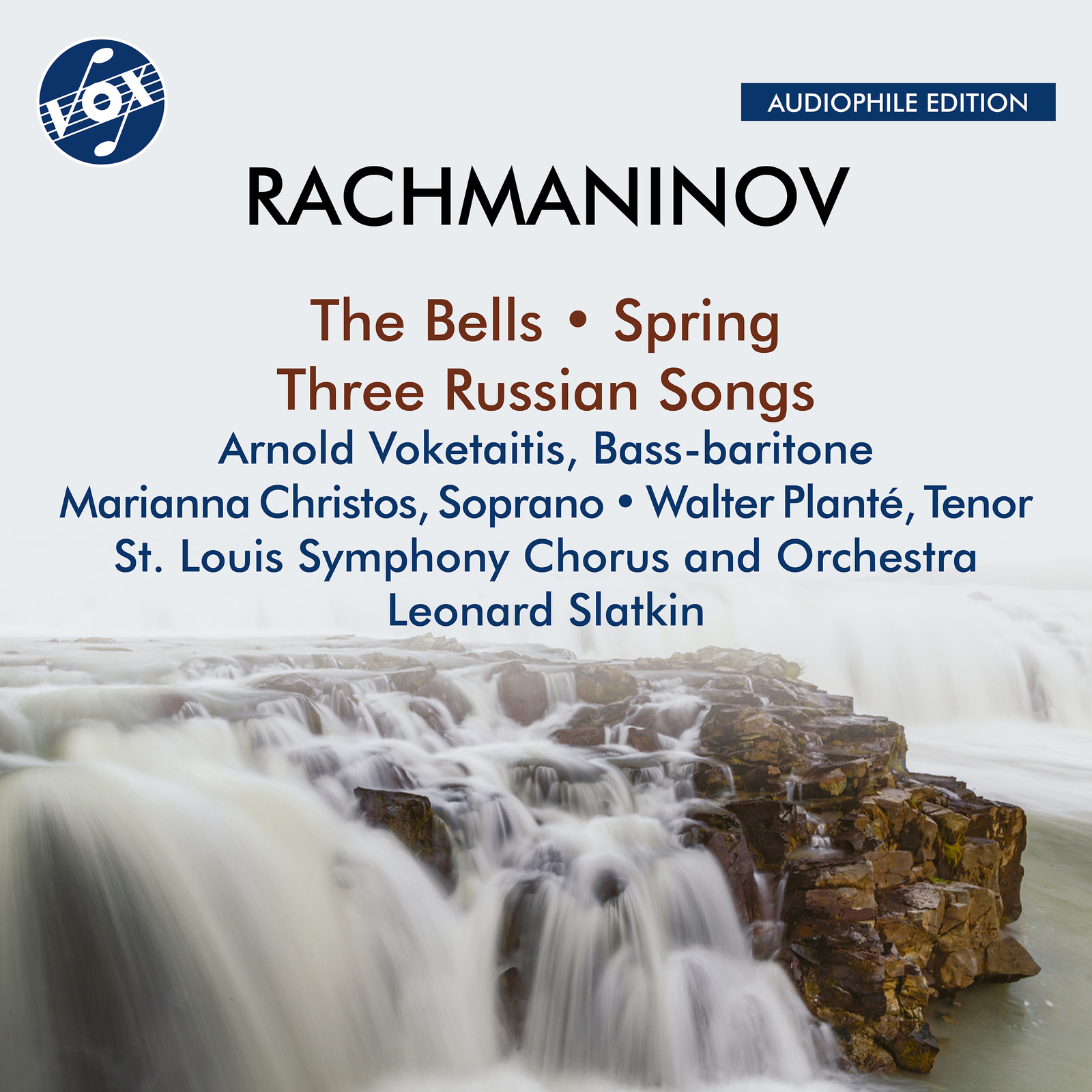 Picture of St. Louis Symphony Chorus and Orchestra; Walter Plante; Marianna Christos; Arnold Voketaitis; Leonard Slatkin - Sergey Rachmaninov: The Bells; Spring; Three Russian Songs