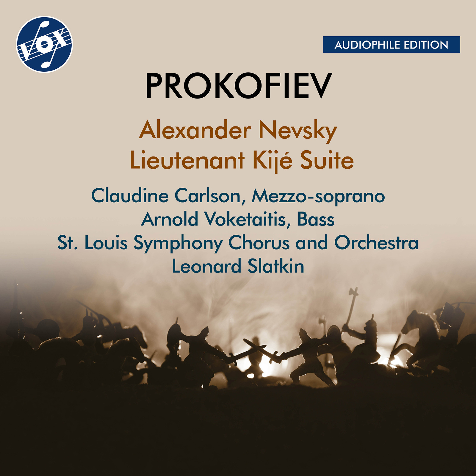 Picture of St. Louis Symphony Orchestra; St. Louis Symphony Chorus; Arnold Voketaitis; Claudine Carlson; Leonard Slatkin - Sergey Prokofiev: Alexander Nevsky & Lieutenant Kije Suite