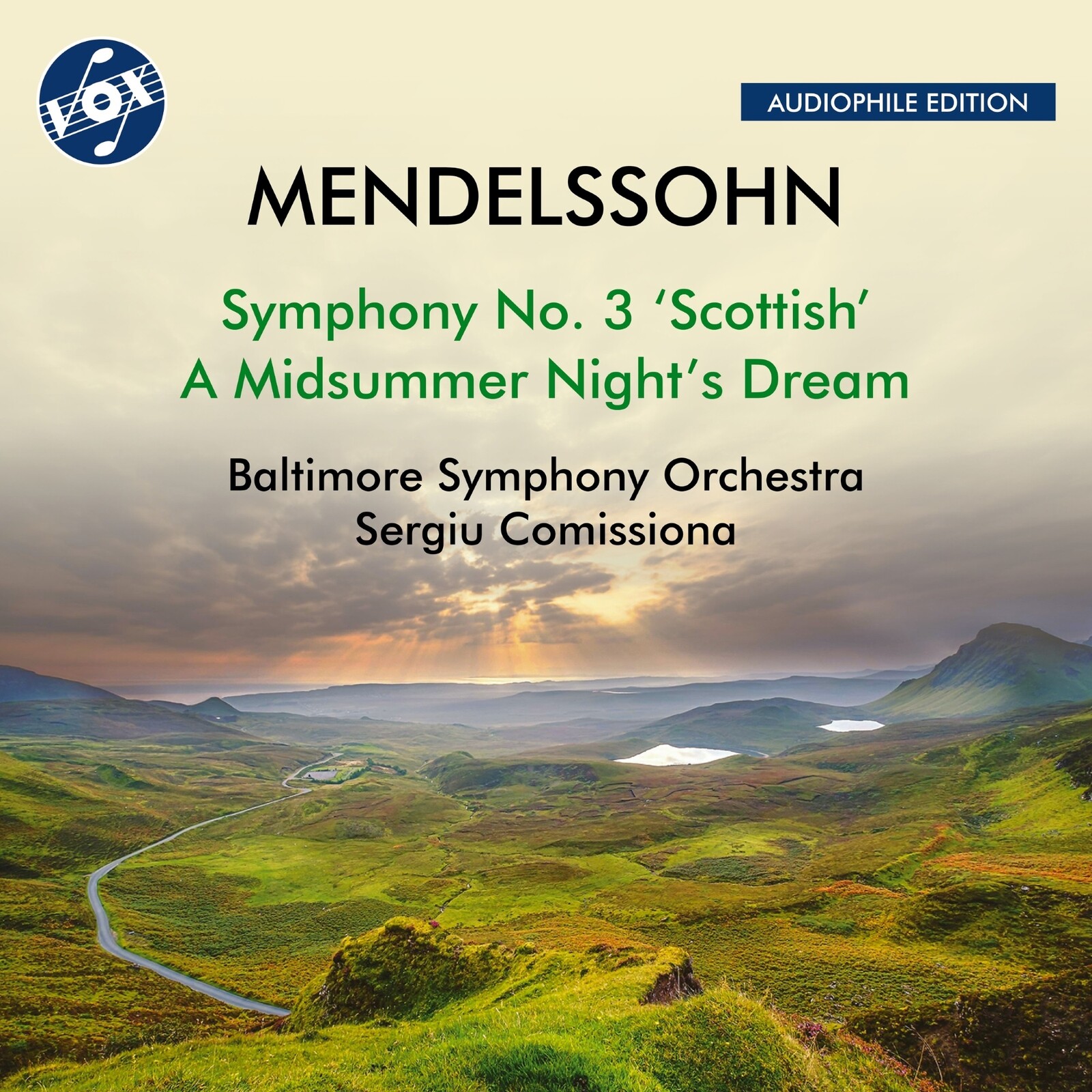 Picture of Baltimore Symphony Orchestra; Sergiu Comissiona - Felix Mendelssohn: Symphony No. 3 'Scottish'; A Midsummer Night's Dream