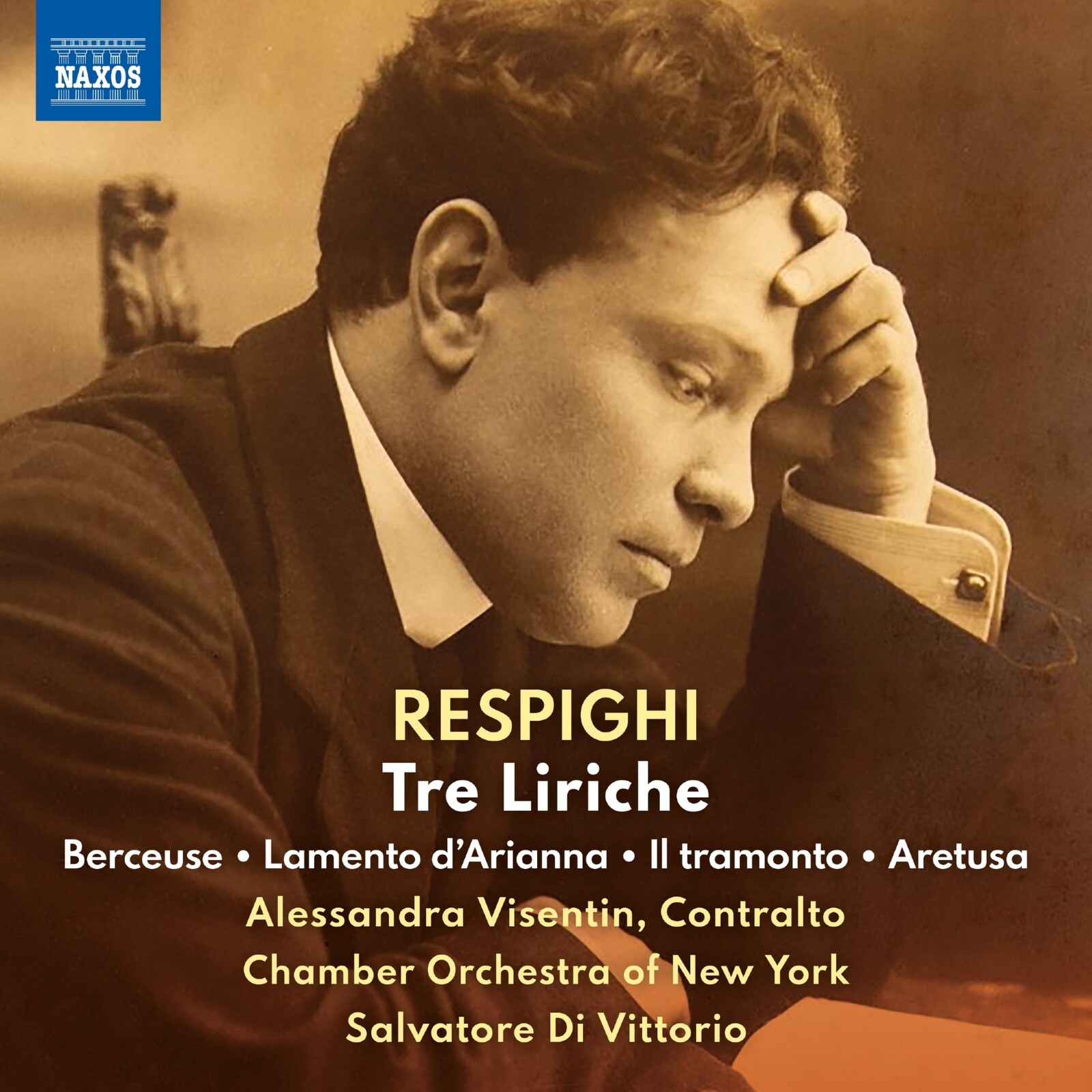 Picture of Alessandra Visentin; Chamber Orchestra of New York; Salvatore Di Vittorio - Ottorino Respighi: Tre Liriche; Berceuse; Lamento d'Arianna; Il tramonto; Aretusa