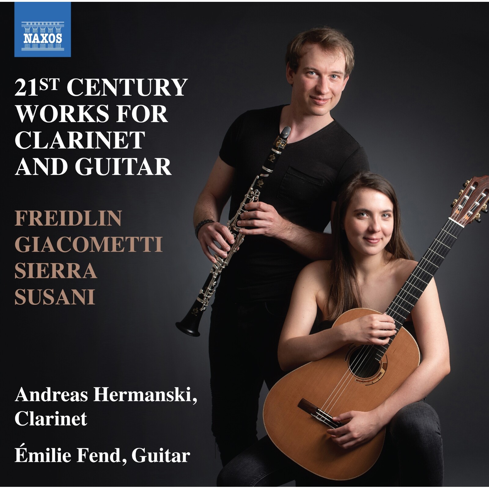 Picture of Andreas Hermanski; Emilie Fend - 21st Century Works for Clarinet and Guitar (Jan Freidlin; Antonio Giacometti; Roberto Sierra; Giacomo Susani)
