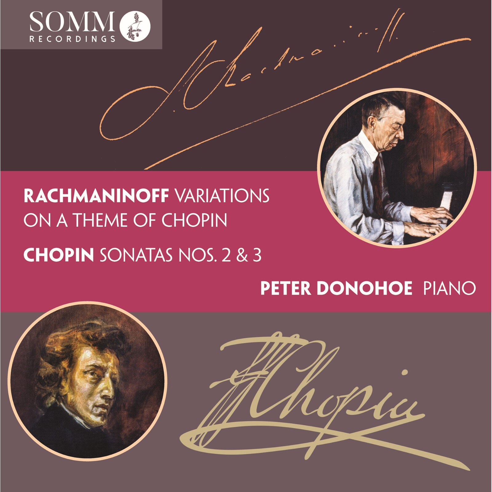 Picture of Peter Donohoe - Sergei Rachmaninoff: Variations on a Theme of Chopin; Frederic Chopin: Piano Sonatas Nos 2 & 3