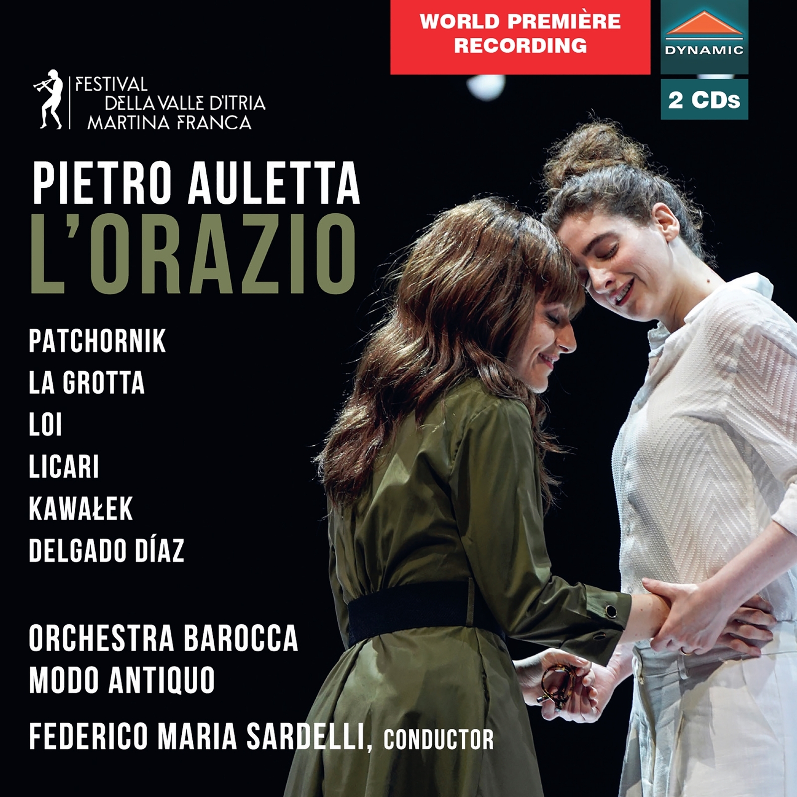 Picture of Shira Patchornik; Valeria La Grotta; Martina Licari; Natalia Kawalek; Camilo Delgado Diaz; Matteo Loi; Orchestra Barocca Modo Antiquo; Federico Maria Sardelli - Pietro Auletta: L'Orazio