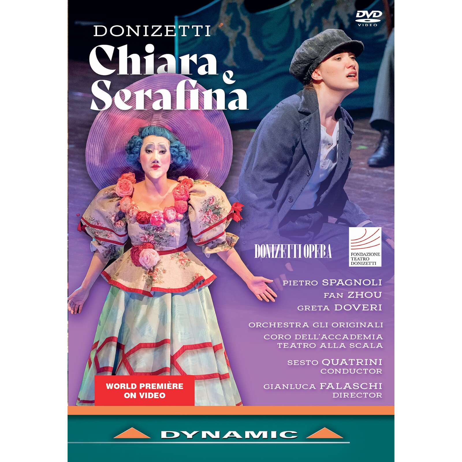 Picture of Pietro Spagnoli; Matias Moncada; Fan Zhou; Greta Doveri; Hyun-Seo Davide Park; Sung-Hwan Damien Park; Coro dell'Accademia Teatro alla Scala; Salvo Sgro; Orchestra Gli Originali; Gianluca Falaschi; Sesto Quatrini - Gaetano Donizetti: Chiara e Serafina