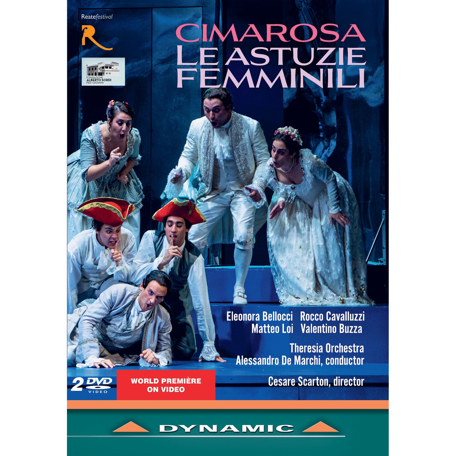 Picture of Eleonora Bellocci; Martina Licari; Rocco Cavalluzzi; Matteo Loi; Valentino Buzza; Angela Schisano; Diego Procoli; Theresia Orchestra; Cesare Scarton; Alessandro De Marchi - Domenico Cimarosa: Le astuzie femminili