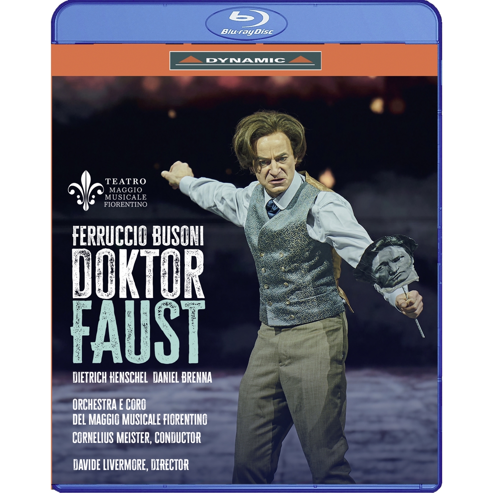 Picture of Dietrich Henschel; Daniel Brenna; Wilhelm Schwinghammer; Joseph Dahdah; Olga Bezsmertna; Florian Stern; Lorenzo Fratini; Davide Livermore; Orchestra e Coro del Maggio Musicale Fiorentino; Cornelius Meister - Ferruccio Busoni: Doktor Faust