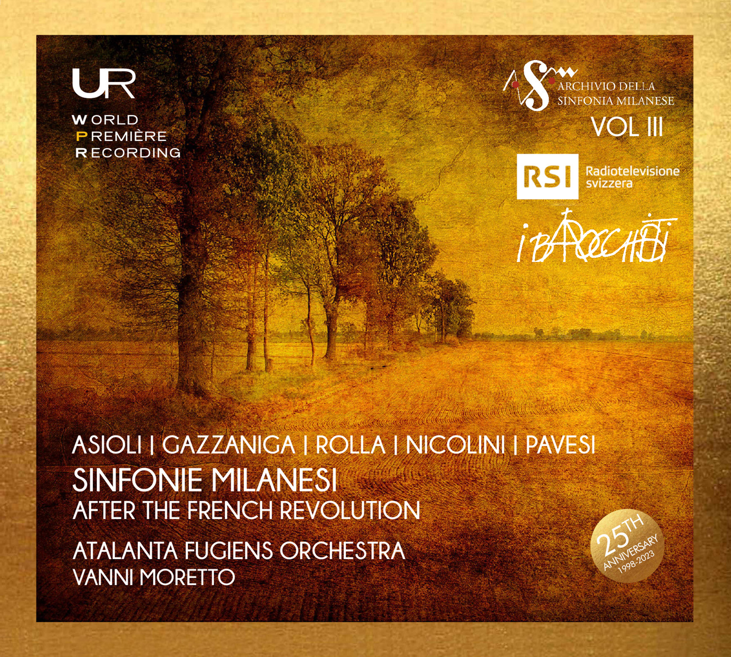 Picture of Vanni Moretto, Atalanta Fugiens Orchestra - Sinfonie Milanesi after the French Revolution