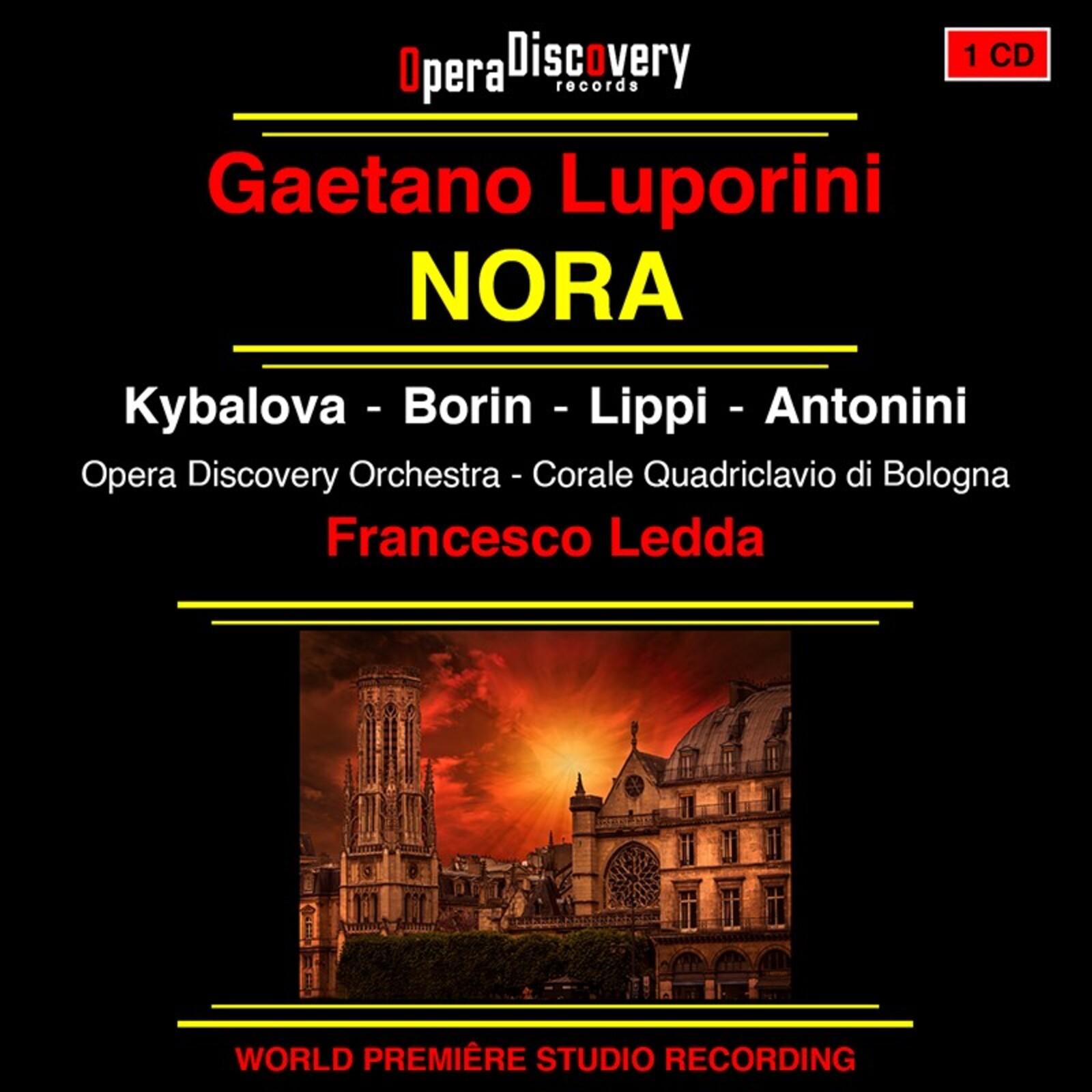 Picture of Francesco Ledda, Opera Discovery Orchestra, Stefanna Kybalova, Valer Borin, Marcello Lippi, Paolo Battaglia, Camillia Antonini, Alejandro Escobar, Lorenzo Battagion, Carlo Torriani, Chiara Di Dino, Giorgia Gazzola, Corale Quadriclavo di Bologna, Lorenzo Bizzarri - Gaetano Luporini: Nora