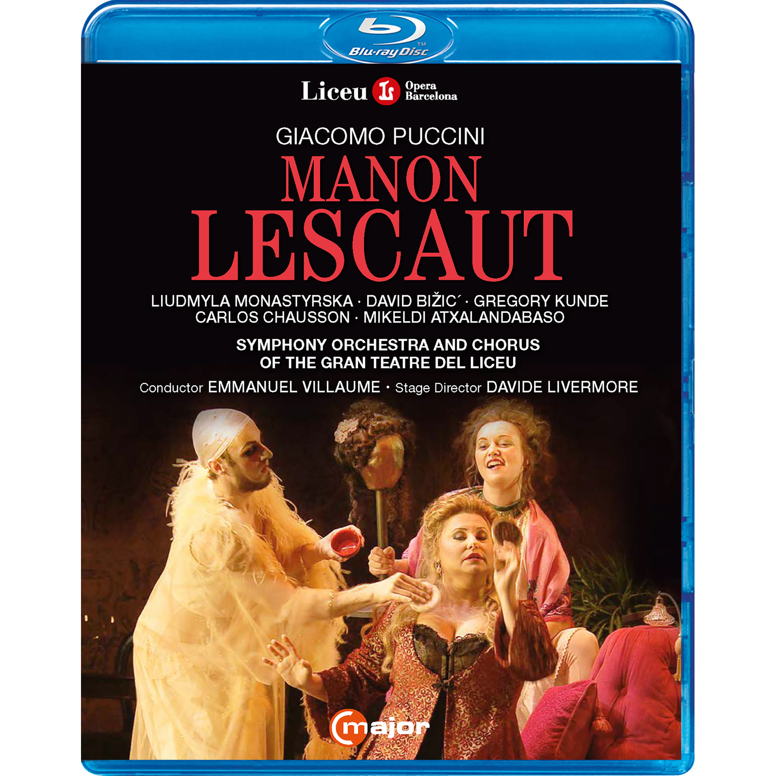 Picture of Liudmyla Monastyrska; David Bizic; Gregory Kunde; Carlos Chausson; Mikeldi Atxalandabaso; Chorus of the Gran Teatre Del Liceu; Symphony Orchestra of the Gran Teatre Del Liceu; Davide Livermore; Emmanuel Villaume - Giacomo Puccini: Manon Lescaut