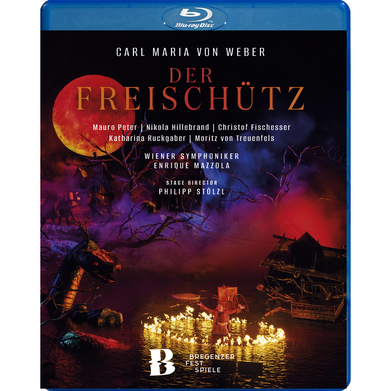 Picture of Mauro Peter; Nikola Hillebrand; Christof Fischesser; Katharina Ruckgaber; Moritz von Treuenfels; Bregenzer Festspielchor; Prague Philharmonic Choir; Wiener Symphoniker; Philipp Stolzl; Enrique Mazzola - Carl Maria von Weber: Der Freischutz