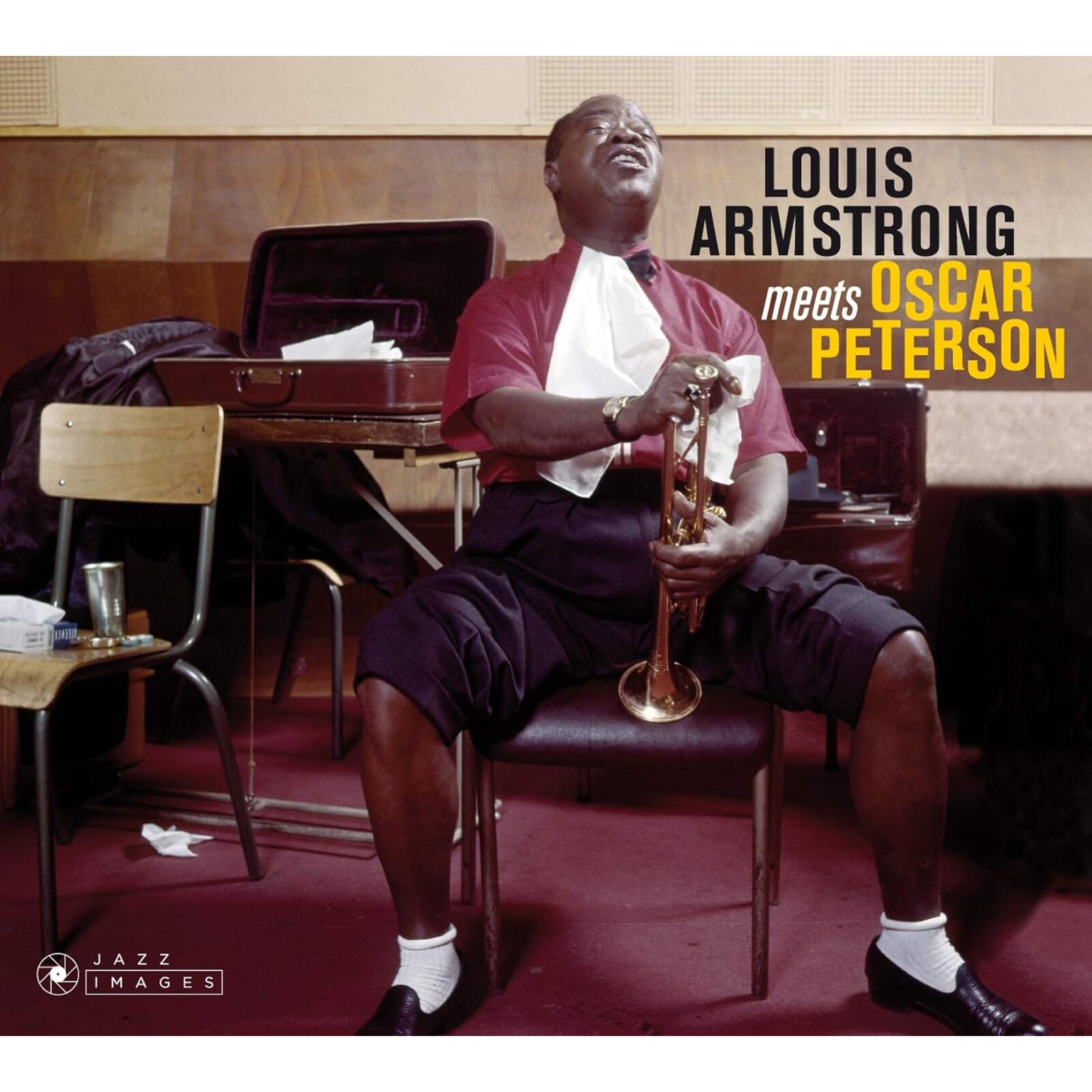 Picture of Louis Armstrong - Meets Oscar Peterson + 3 Bonus Tracks! (Art by Jean-Pierre Leloir)