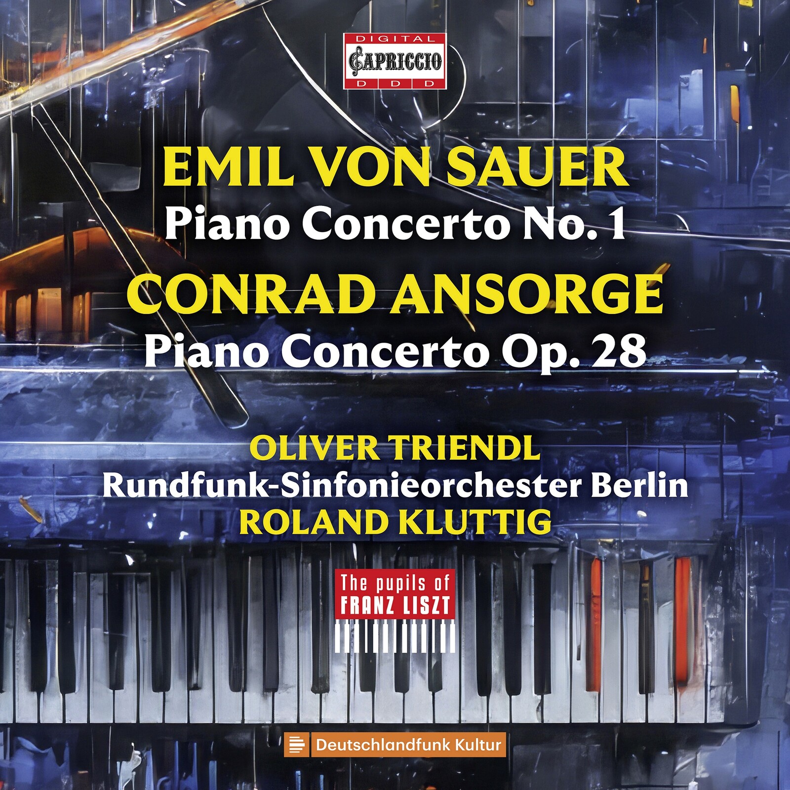 Picture of Oliver Triendl; Rundfunk-Sinfonieorchester Berlin; Roland Kluttig - Emil von Sauer; Conrad Ansorge: Piano Concertos