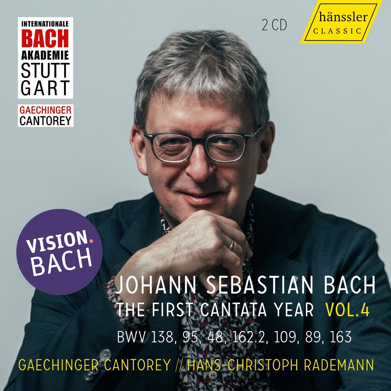 Picture of Gaechinger Cantorey; Hans-Christoph Rademan - VISION.BACH - The First Cantata Year, Vol. 4 (BWV 138, 95, 48, 162.2, 109, 89, 163)