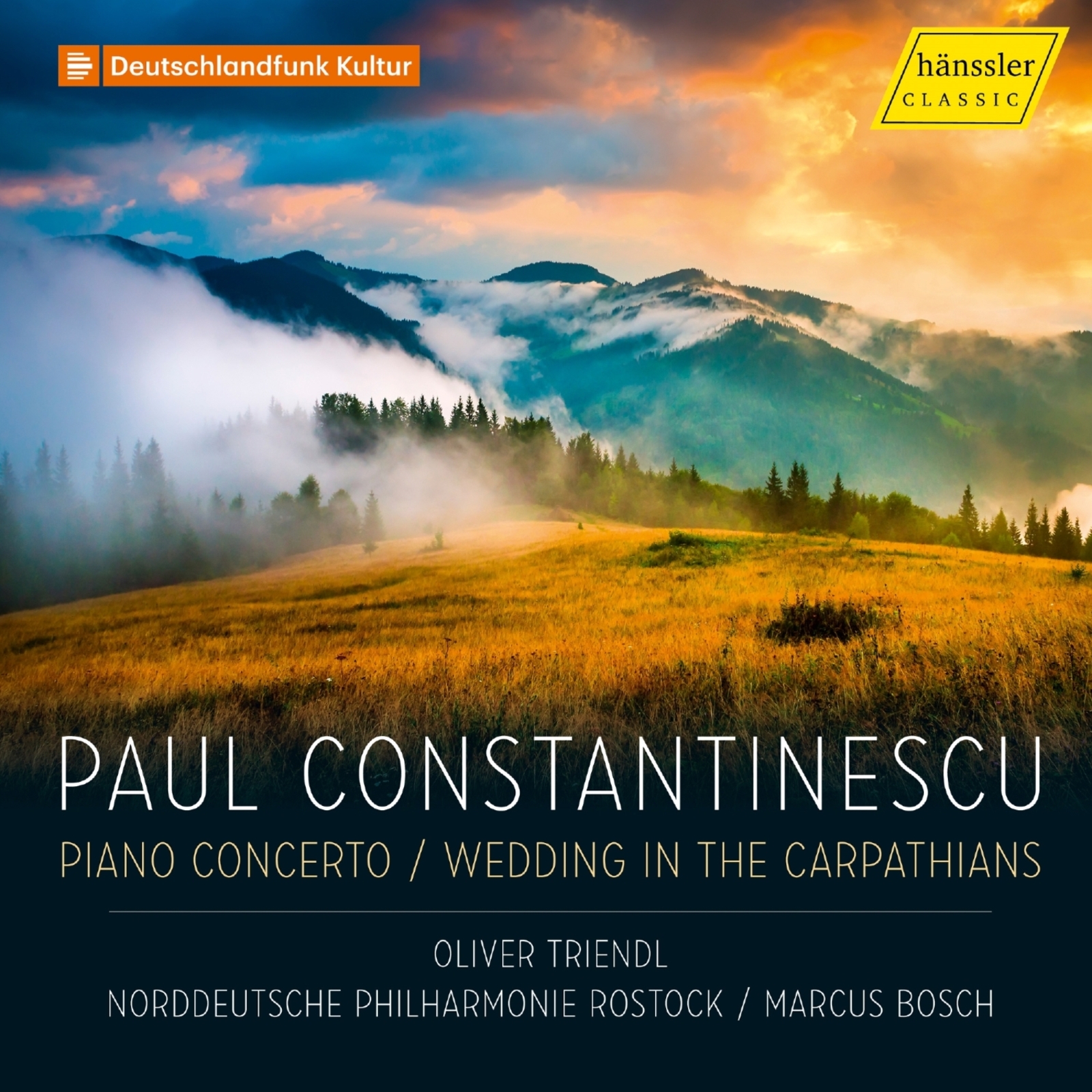 Picture of Oliver Triendl; Philharmonie Rostock; Marcus Bosch - Paul Constantinescu: Piano Concerto; Wedding in the Carpathians