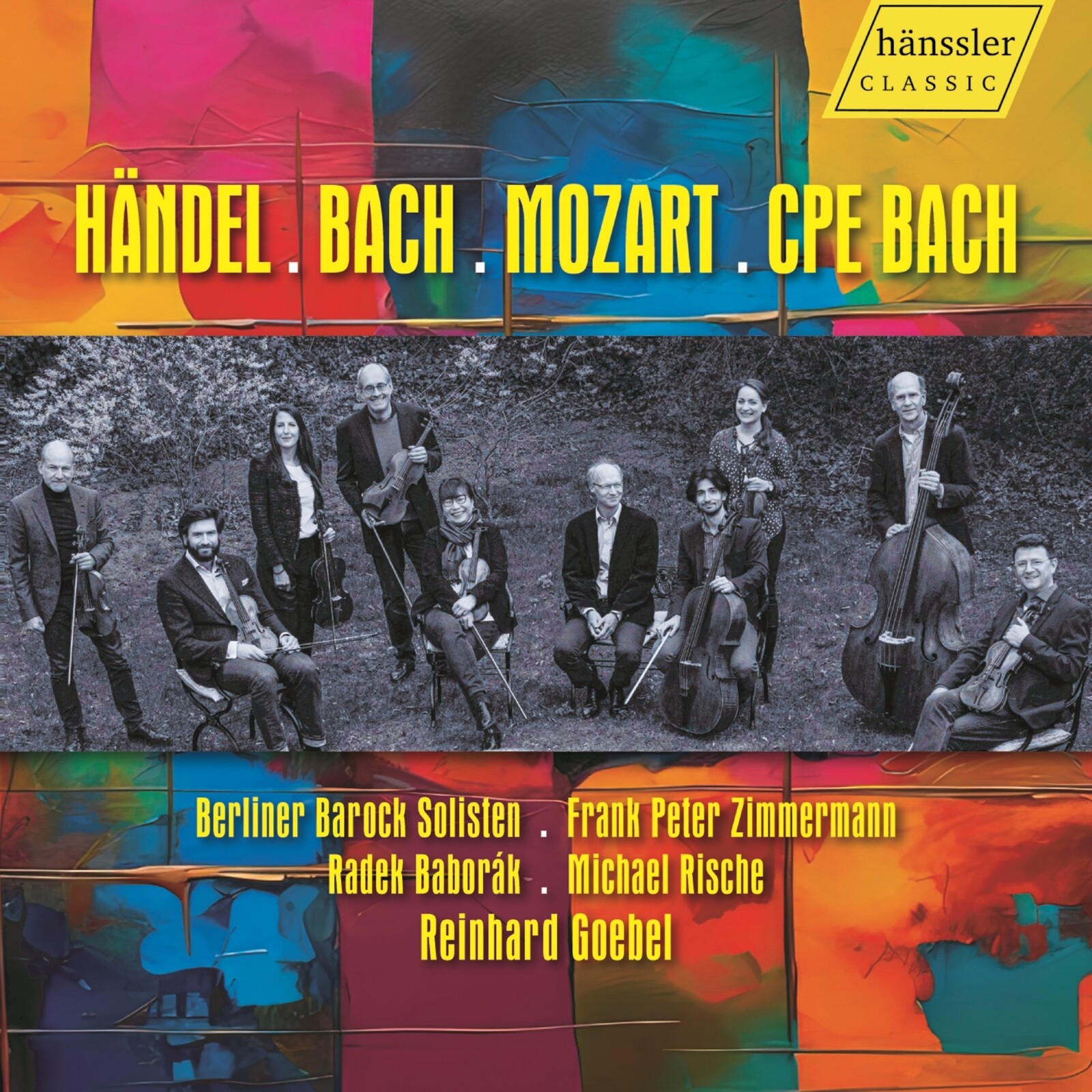 Picture of Berliner Barock Solisten; Frank Peter Zimmermann; Radek Baborak; Michael Rische; Serge Zimmermann; Reinhard Goebel - Berliner Barock Solisten - Works by Handel, Mozart, Bach and others