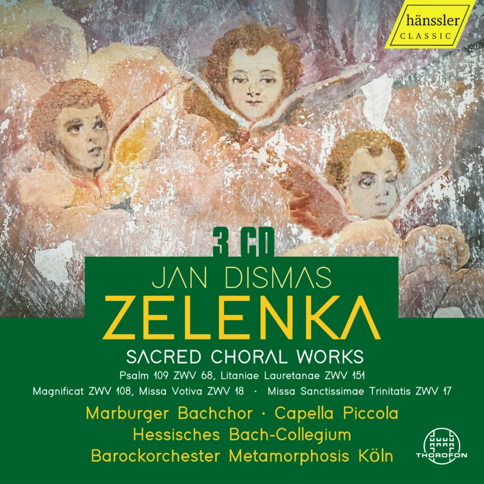 Picture of Marburger Bachchor; Capella Piccola; Hessisches Bach-Collegium; Barockorchester Metamorphosis Kain - Jan Dismas Zelenka: Sacred Choral Works