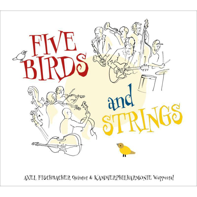 Picture of Axel Fischbacher Quintet And Kammerphilharmonie Wuppertaler - Five Birds And Strings (LP)