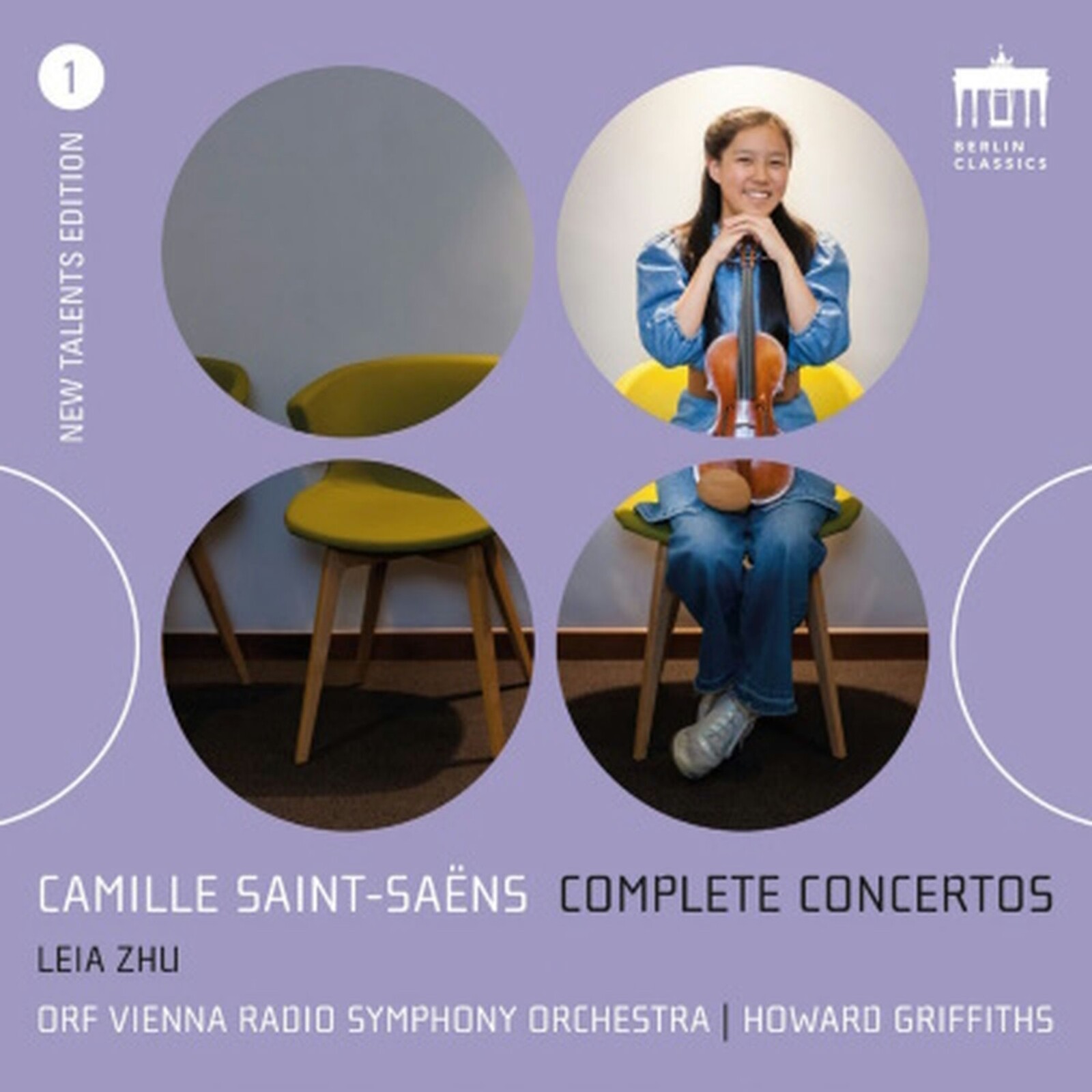 Picture of Leia Zhu, Howard Griffiths, ORF Vienna Radio Symphony Orchestra - Camille Saint-Saens: Complete Concertos (New Talents Edition #1)